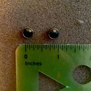 Lia Sophia black crystal studs